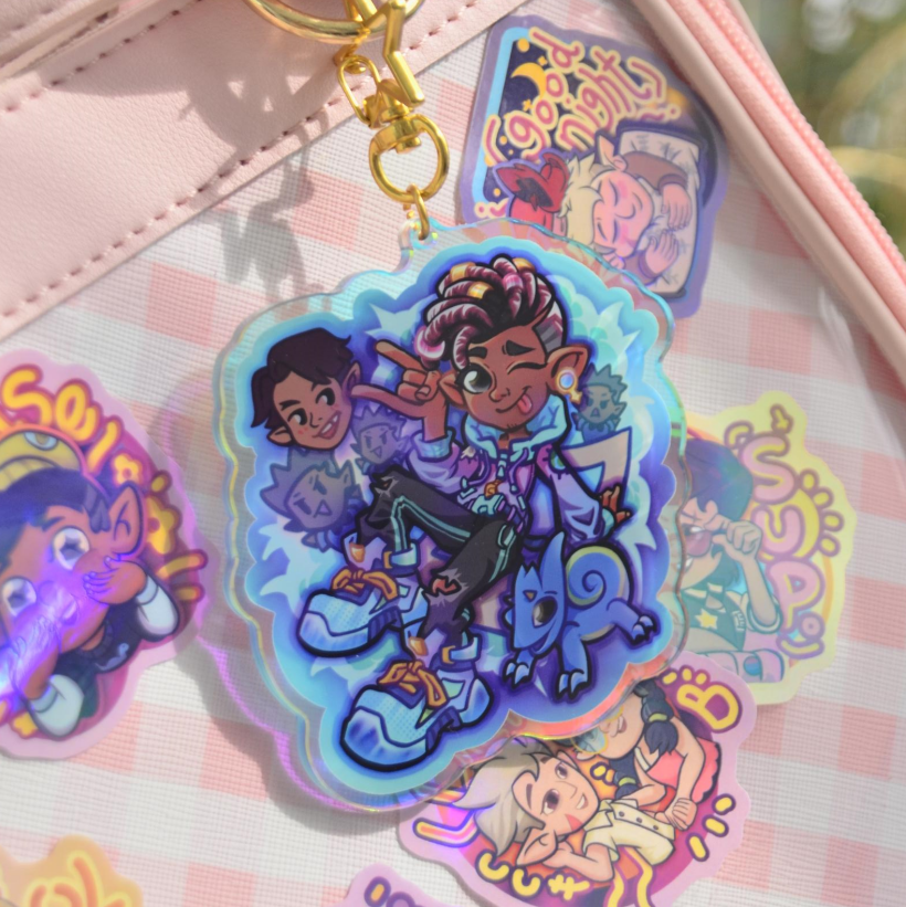 Demon Realm Squad Keychain/Sticker Pack