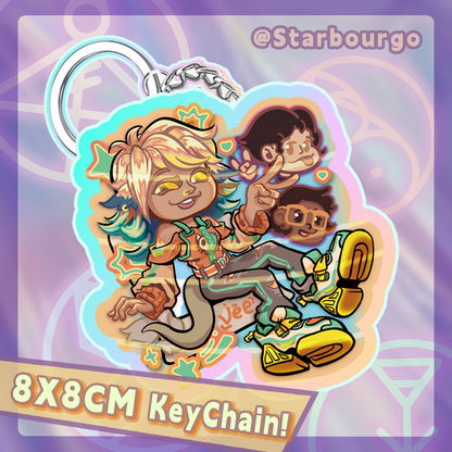 Demon Realm Squad Keychain/Sticker Pack