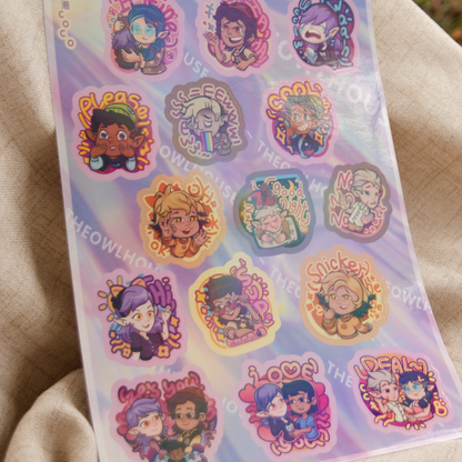 Demon Realm Squad Keychain/Sticker Pack